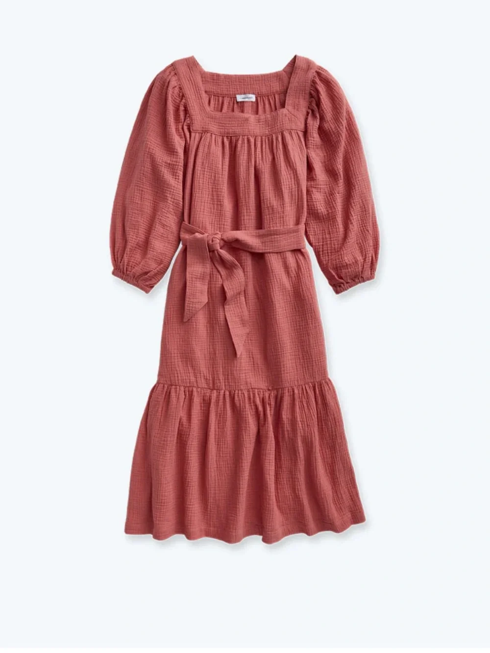 Summersalt The Going Places Gauze Midi Dress in Faded Rose Size Small